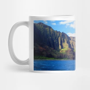 Blue Pacific and Rugged Na Pali Coastline of Kauai Hawaii Mug